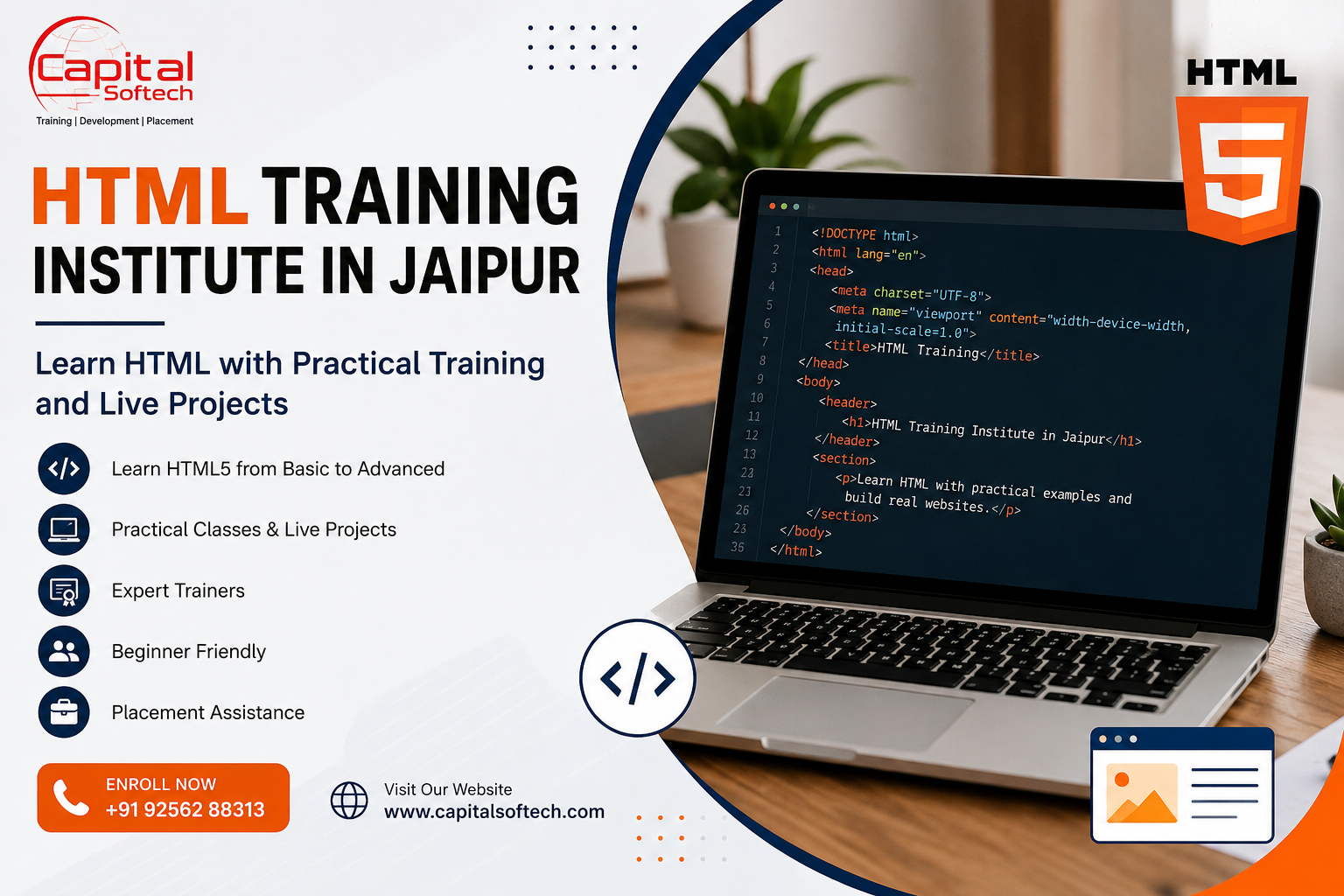 HTML Training Institute in Jaipur